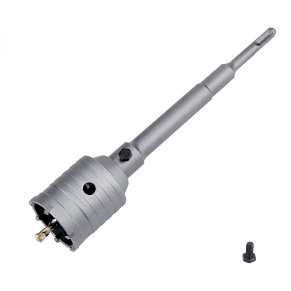 35mm (1-3/8 inch) Concrete Hole Saw with 220mm SDS Plus Shank Connecting Rod, Tungsten Carbide Teeth (7.7mm x 4mm) Cement Hole Saw for Concrete Cement Brick Wall Stone (35mm (1-3/8 inch))