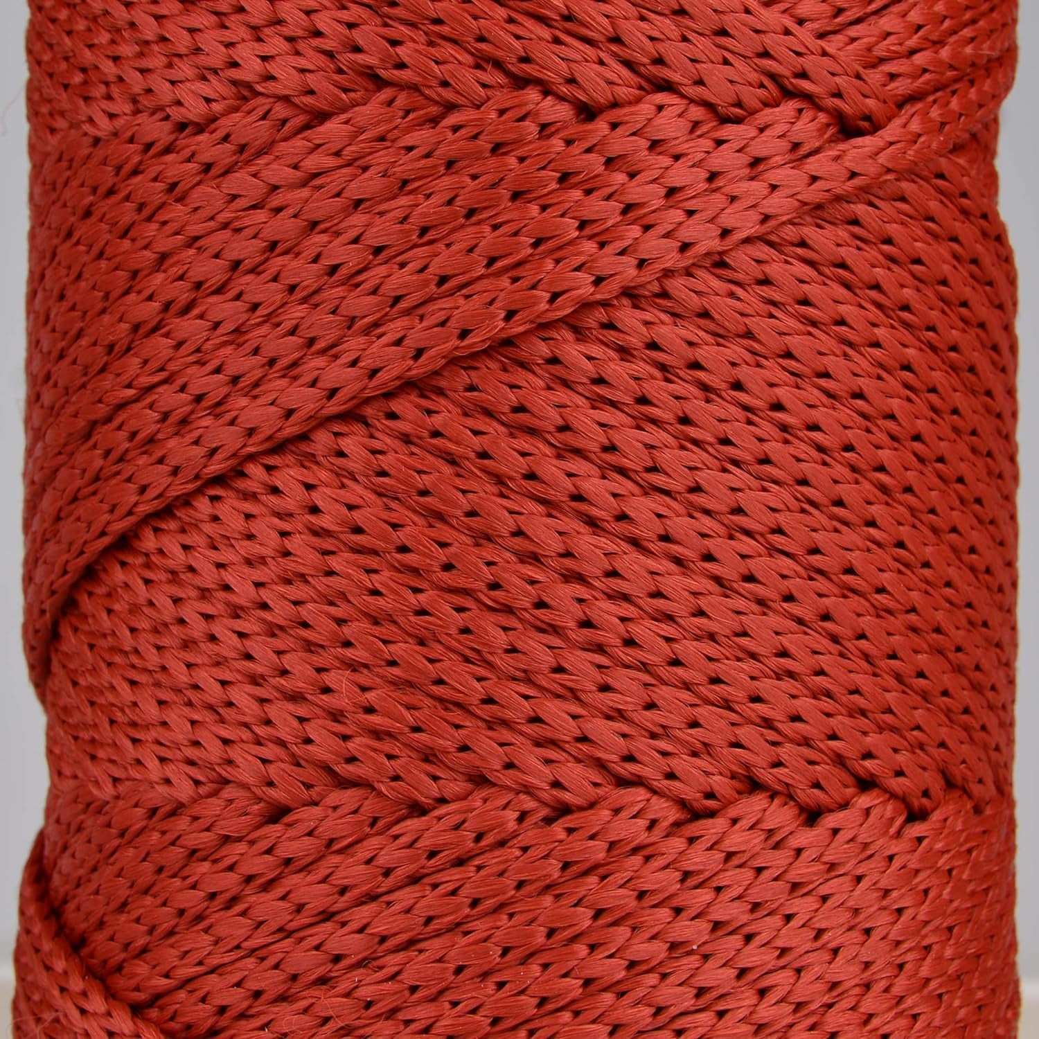 2 Skeins of Sensy Premium 5mm 104 Yards Polyester Rope 100% Polypropylene Cord Macrame Cord 5mm Crochet Bag Cord Macrame Rope Crochet Thread Gift for Knitter (Brick)