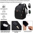 thumbnail image 2 of Mochila para computadora portátil, mochila para computadora portátil de viaje de negocios antirrobo extra grande con carga USB Po. Afortunado Sencillez, 2 of 5