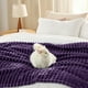 thumbnail image 4 of Manta de cama, color morado, suave y acogedora, 130 x 180 cm, 4 of 7