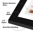 thumbnail image 6 of Americanflat 5x7 Picture Frame with Shatter-Resistant Glass with 4x6 Mat cover allows print create elegant - Black, 6 of 6