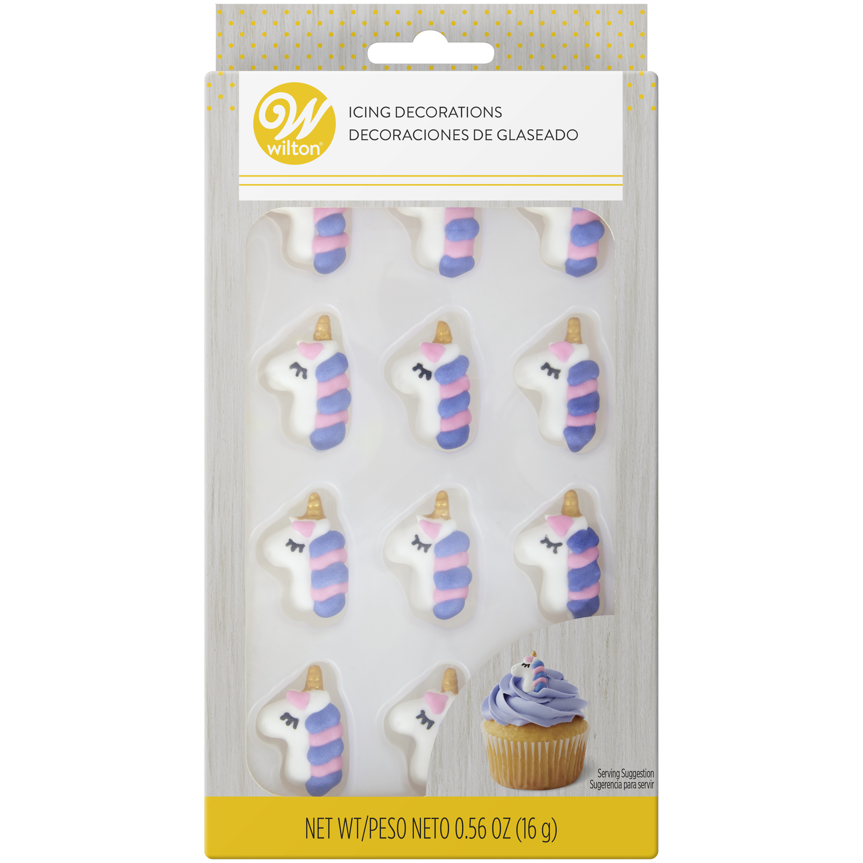 Wilton Unicorn Icing Decorations, 12Count