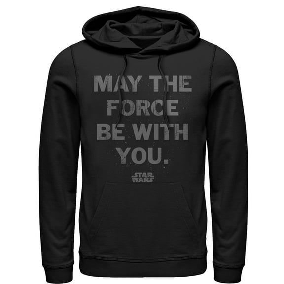 Men's Star Wars The Force is With You  Pull Over Hoodie Black Small