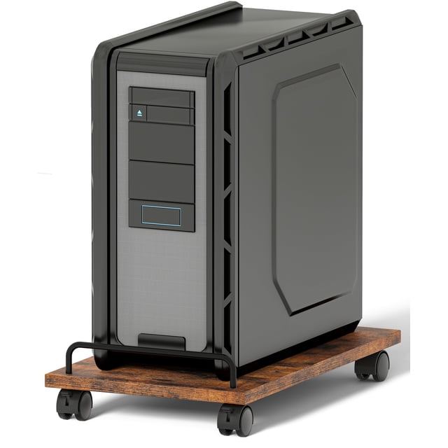 Soporte de CPU móvil Akxomel para torre de ordenadores debajo del escritorio