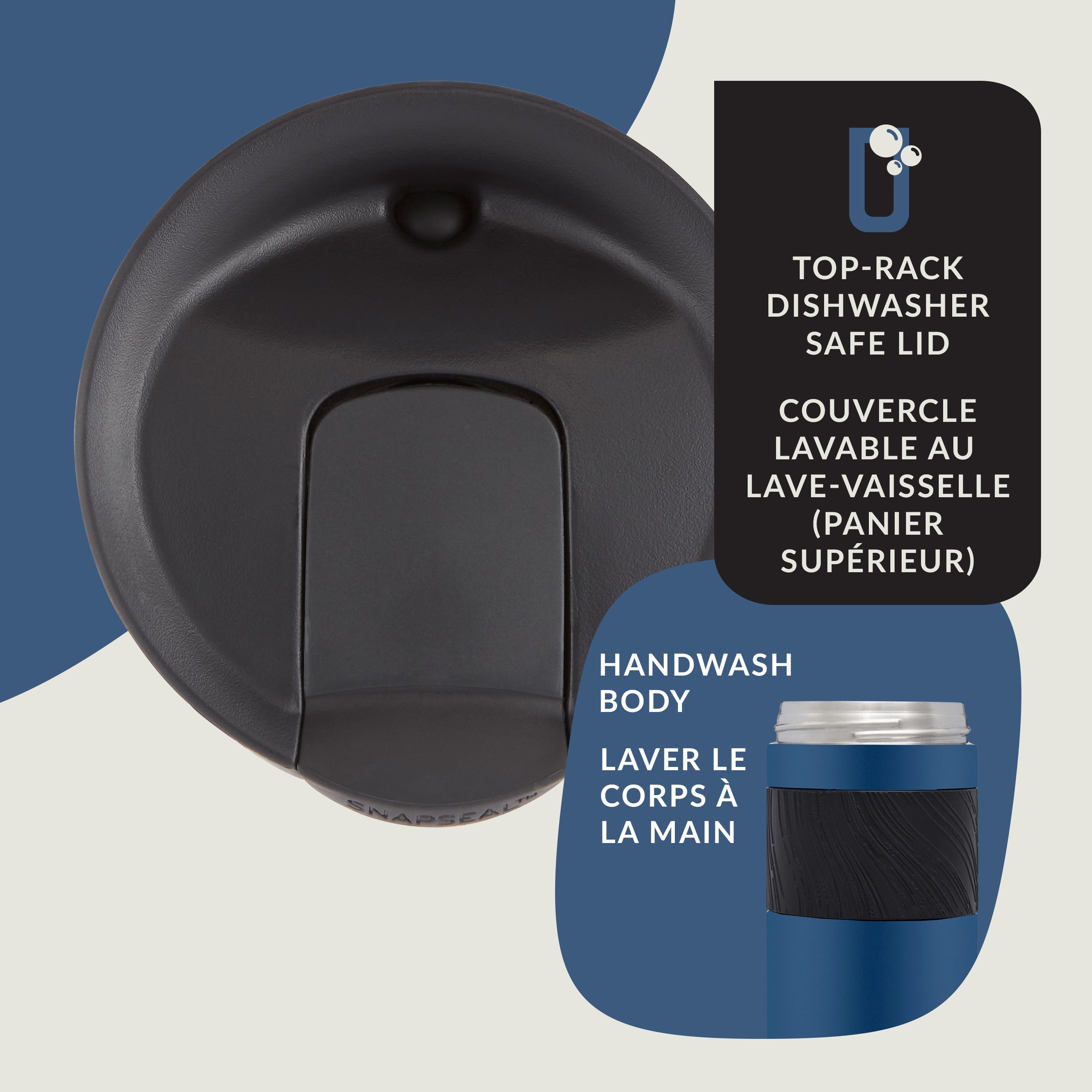 Contigo Byron 2.0 Stainless Steel Travel Mug with SNAPSEAL Lid and Grip, 20 oz (591 ml), Blue Corn Light, 1 Count