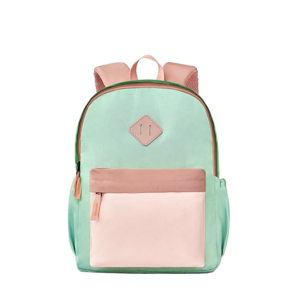 Nice Choice Toddler Mini Backpack for Boys Girls, Outdoor Lightweight Kindergarten Preschool Elementary School Backpack Bag for Little Kids Child,Travel & Everyday Use(12inch, Mint Green-Pink)