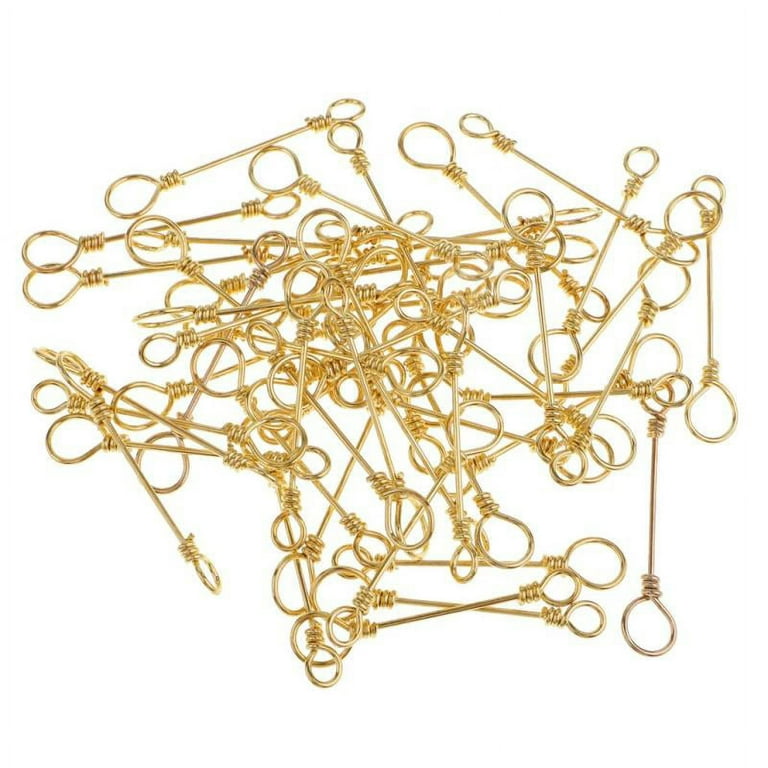 50Pcs Fishing Swivels Quick Connection Clips Rolling Snaps Fishing Tackle