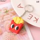 thumbnail image 1 of LLavero de comida bonita para niños, llavero de hamburguesa, patatas fritas, Pizza, perro caliente, llavero de coche, anillo, bolsa de estudiante, mochila, colgante, regalo, 1 ud., 1 of 5