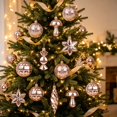 thumbnail image 5 of 28Pcs Christmas Ball Ornaments, Rose Gold Hanging Spherical Pendants, Shatterproof Tree Decorations for Christmas Tree Home Party Wreath Garland, Holiday Baubles, 5 of 6