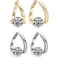 thumbnail image 3 of Light Luxury Earrings With Mosan Diamond Female Hypo-allergenic Lightweight Ornaments Gifts For Mom Wife Girlfriend, 3 of 4