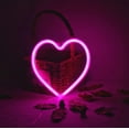 thumbnail image 6 of Pink/1Pc Led Heart-Shaped Neon Light Wall Hanging Art Bar Bedroom Living Room Party Home Rooms, Children'S Rooms, Corridors, Balconies, Porches, Pavilions, Dining Rooms，Decor Night Light 20*20*2Cm, 6 of 7