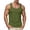 Army Green-A, variant on Men's Workout Stringer Tank Tops Athletic Quick Dry Y-Back Tops Bodybuilding Muscle Shirts for Gym Navy-A
