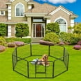 thumbnail image 6 of JOINSUN 32" Dog Playpen Indoor, 8 Panel Foldable Heavy Duty Dog Pen With Door, Pet Fence for Yard, Puppy Exercise Pen, 6 of 6