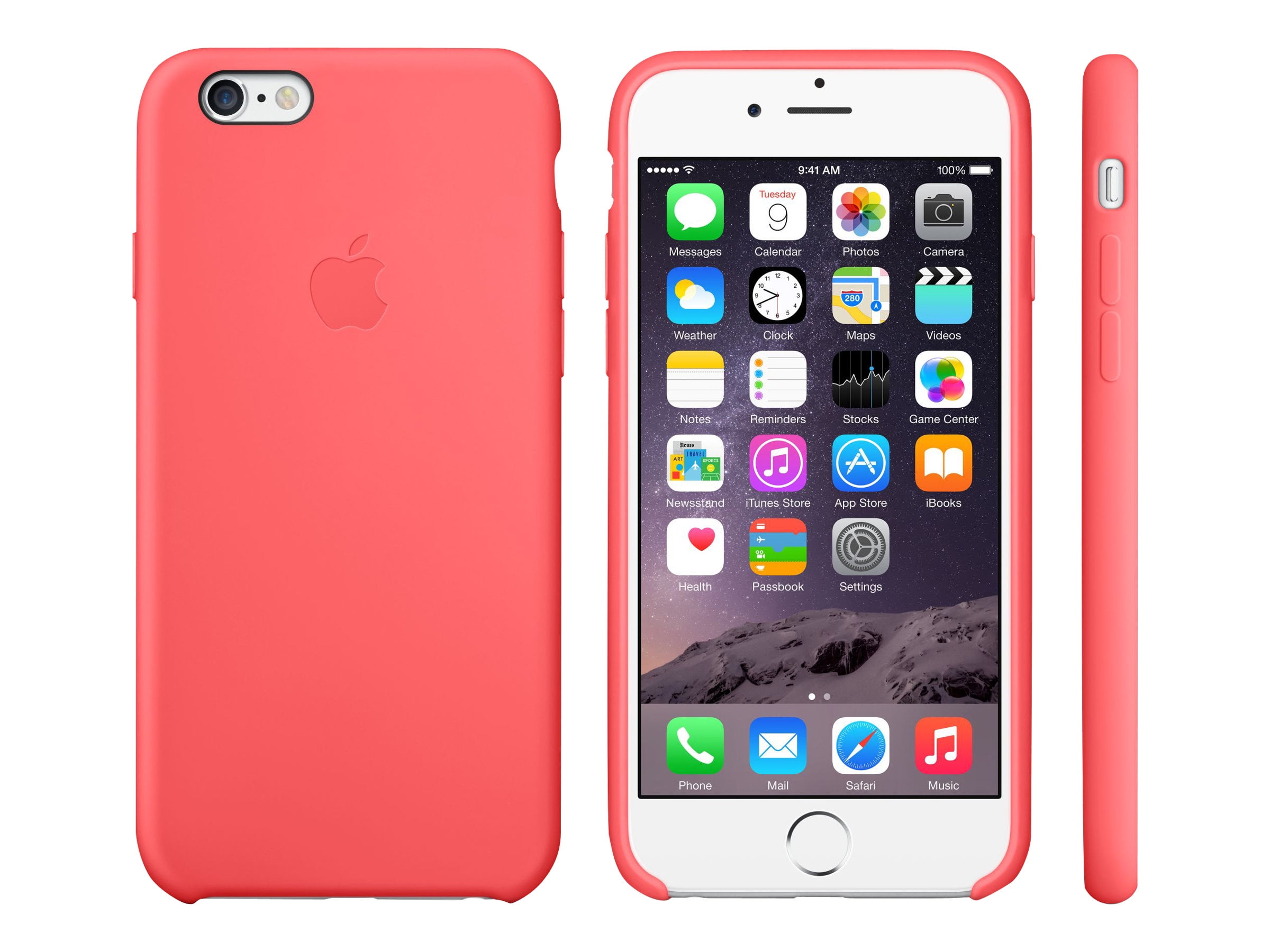 Apple Silicone Case For Iphone 6s Pink Walmart Com Walmart Com