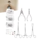 thumbnail image 4 of Kit de herramientas con alicates para piercings de cejas, nariz y cuerpo de acero inoxidable con agujas y accesorios, 4 of 14