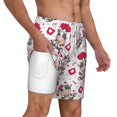 thumbnail image 3 of Goofa Caring Cow Printed Men's Swim Trunks Board Shorts Quick Dry Mens Swimming Trunks with Compression Liner,Breathable Fit Hawaii Beach Shorts-Medium, 3 of 9
