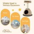 thumbnail image 6 of Gymax 28'' Hand-Made Cat Tree Tower Natural Bowl Shaped w/Perch, 6 of 10