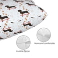 thumbnail image 3 of Balery Dachshund Dog Funda de Cojín Estampada, Regalos para Mujeres, Regalos de Amor para Ella, Regalos para Novia o Esposa, Funda de Almohada-20"x30", 3 of 6