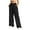 2# Black, variant on Womens Linen Lounge Pants High Waisted Palazzo Drawstring Wide Leg Trousers Casual Flowy Pants Beach Summer 2026 Camel S