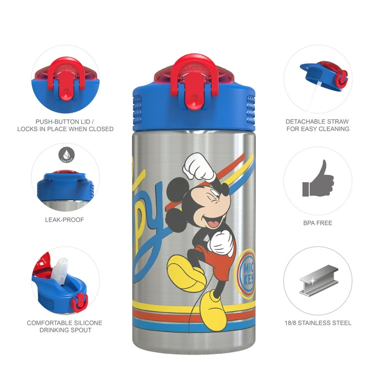 Disney Bpa Free Safe Leakproof Cartoon Kids Water Bottles - Water