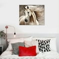 thumbnail image 5 of Acheng Animals Artwork Wildlife Picture Painting: Horse Head Graphic Art Print Wall Art for Wall Decor  16x12in, 5 of 6