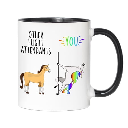Flight Attendant Gift Idea Funny Other Flight Attendants You Unicorn amp Horse Mug Flight
