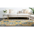 thumbnail image 5 of Unique Loom Salma Estrella Rug Gold/Blue 5' 1" x 8' Rectangle Geometric Bohemian Perfect For Living Room Bed Room Dining Room Office, 5 of 7