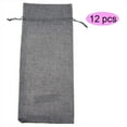 thumbnail image 2 of Decorative Bag,12pcs Simple Linen Fabric Gift Bag Wine Cover Best in its Class, 2 of 8