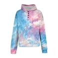 thumbnail image 4 of Bovemsi Womens Sweatshirts Tie Dye Patterned Oversized Sportswear Long Sleeved Shirt Pullover With Pockets Fall Fashion Outfits 2025 Clothes, 4 of 9