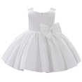 thumbnail image 2 of SUTENGDA Robe Tutu à Fleurs pour Filles avec Nœud pour Enfants Bébé Mariage Anniversaire Fête Baptême Robes Formelles, 2 of 10