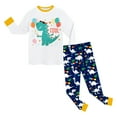 thumbnail image 5 of Hessimy Toddler Boys Girls Spring Summer 2Pcs Long Sleeve Pullover Tops Soft Casual Pants Sweatsuit Set, Pullover Casual Set(Yellow,2-3 Years), 5 of 5