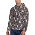 thumbnail image 2 of Hoodies for Men - Forest Cute Owl Long Sleeve Comfrt Men'S Fashion Hoodies & Sweatshirts, Sweatshirts for Men Hoodies Pullover Clothing Clothes with Pouch, 2 of 7