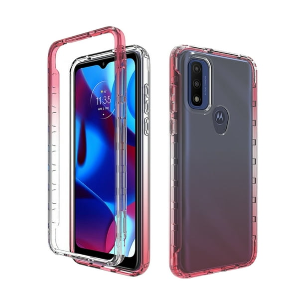 Funda 360 Degradada Cely Vesmir Uso Rudo Para Motorola G Pure Rosa