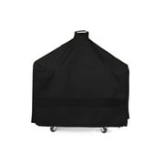 Covermates Kamado Cart Grill Cover - Light Weight Material, Weather Resistant, Mesh Vent, Grill and Heating-Black