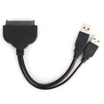 thumbnail image 2 of 2.5HDD/SSD Gold-Plated Interface USB3.0 Cable, Date Cable, for Notebook PC Laptop Black, 2 of 7