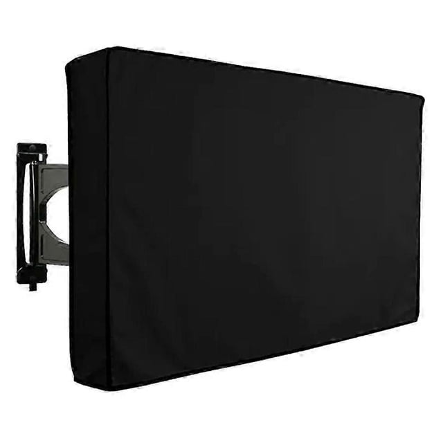for 70 - 75 inch tv cover outdoor waterproof oxford cloth wall mounted television protective sleeve Funda para televisor exterior 70–75" en tela Oxford 210D con recubrimiento PVC, vista 3/4 montada en pared, forma rectangular con respaldo reforzado, forro interior suave y bolsillo para control remoto; adecuada también para proteger monitores montados en patios o terrazas.