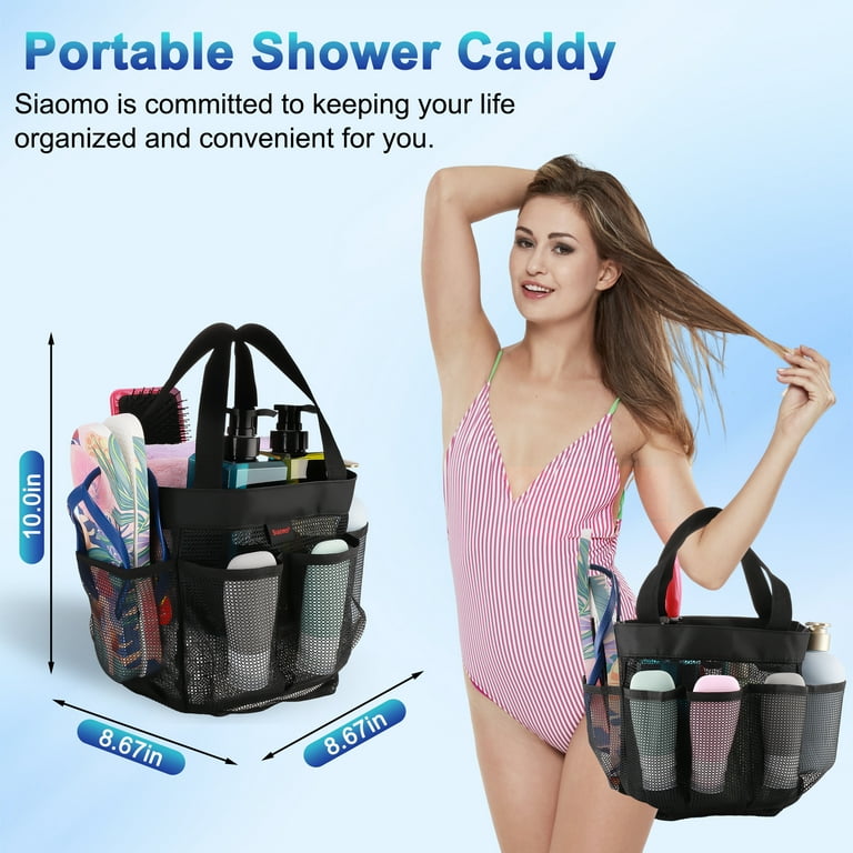 Moyad Mesh Shower Caddy Portable Toiletry Tote Gym Bag for College