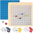 thumbnail image 2 of Miangastore Wooden Toy Set for Early Learning and Playing Fun Multi Color 7.5 x 7.5 Inch Checkerboard, 2 of 8