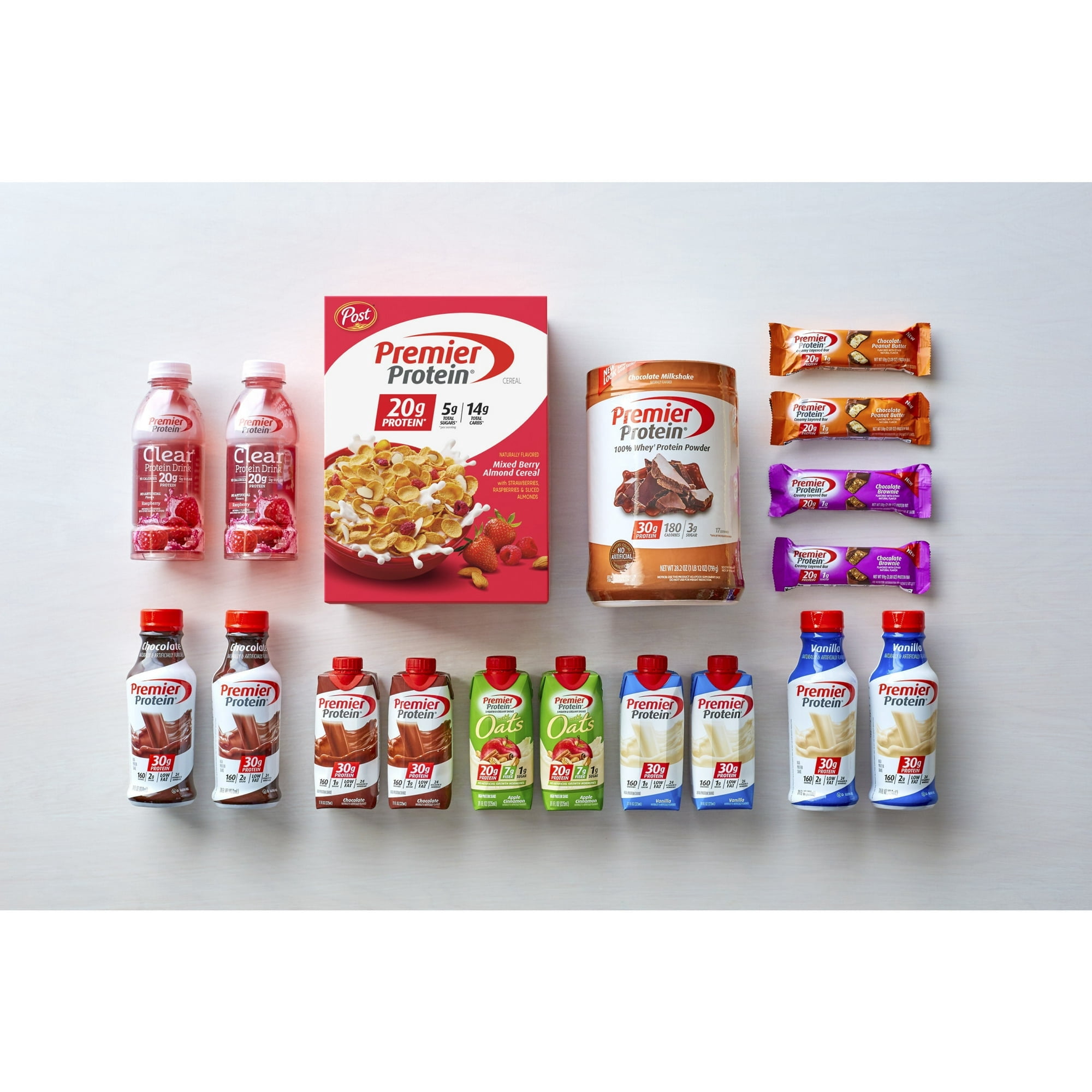 Post Premier Protein Mixed Berry Almond Cereal, Mixed Berry Protein Cereal, 11 oz (Pack 2)