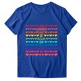thumbnail image 1 of Birdeem T-Shirt Mode Femme Imprimé Col Rond Manches Courtes Blouse Ample, 1 of 4