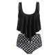 thumbnail image 2 of Conjunto de bikini dividido con estampado de contraste de pecho alto sexy para mujer Conjuntos de traje de baño de dos piezas Fridja nalpqowj56830, 2 of 3