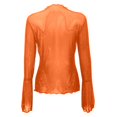 thumbnail image 5 of Blouse For Women Plus Size Tops For Long Sleeve Mesh See Through Blouse Rhinestone Casual Loose Fit Tunic Shirt Summer Fashion Clothes, 5 of 5