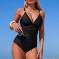 thumbnail image 6 of WAYUTE One Piece Swimsuit Women Elegant Sheer Mesh Solid Color Monokini for Stylish Pool Beach Wear Tummy Control Swimwear, 6 of 7