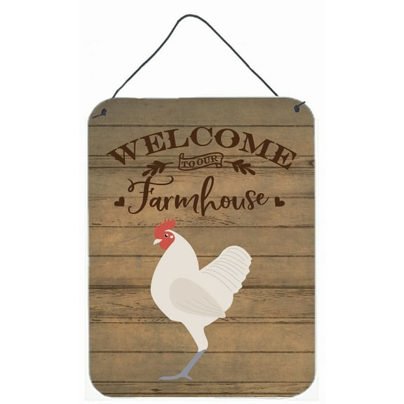 Carolines Treasures German Langshan Chicken Welcome Door Hanging Prints wall-decor, Multicolor