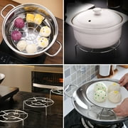 Set of 3, Stainless Steel Trivet Rack Stand, SourceTon 3 Sizes Heavy Duty Pressure Cooker Steam Rack, Steaming Rack, Pot Pan Cooking Stand- 1.2 Inch, 2 Inch, 2.8 Inch