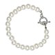 thumbnail image 5 of Pulsera de perlas de imitación de estilo barroco 1pc para mujeres elegante pulsera (blanco), 5 of 5