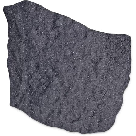 4-Pack 18”x22” Natural Rock Rubber Stepping Stones, Grey – Non-Slip Outdoor Faux Decorative Set for Landscaping & Gardening – DIY Decor for Walkways & Yard Pathways