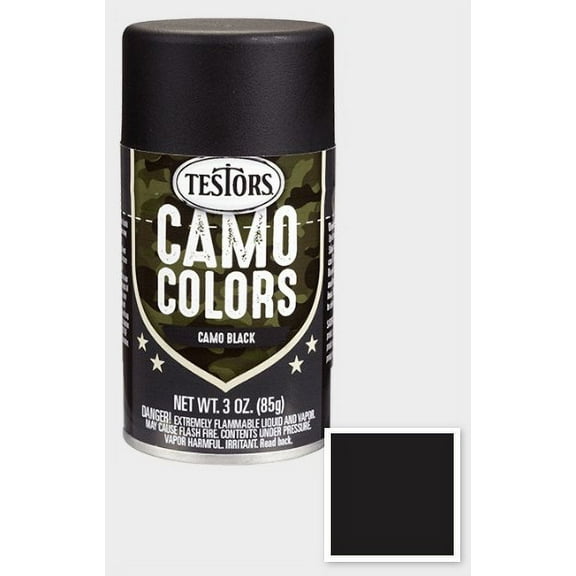 Testor Corp. 3 oz Camouflage Spray Black TES342304 Plastics Paint Enamels