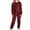 Wine, variant on Jalioing Kids Girls Lounge Set 2 Piece Outfits Solid Velvet Long Sleeve Sweatshirts and Sweatpants Set Tracksuit