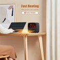 thumbnail image 3 of Calentador eléctrico para uso en interiores, calentador portátil de cerámica Ptc silencioso de 1000w/1500w para oficina en casa, ventilador pequeño para calentador de escritorio con chimenea con, 3 of 5